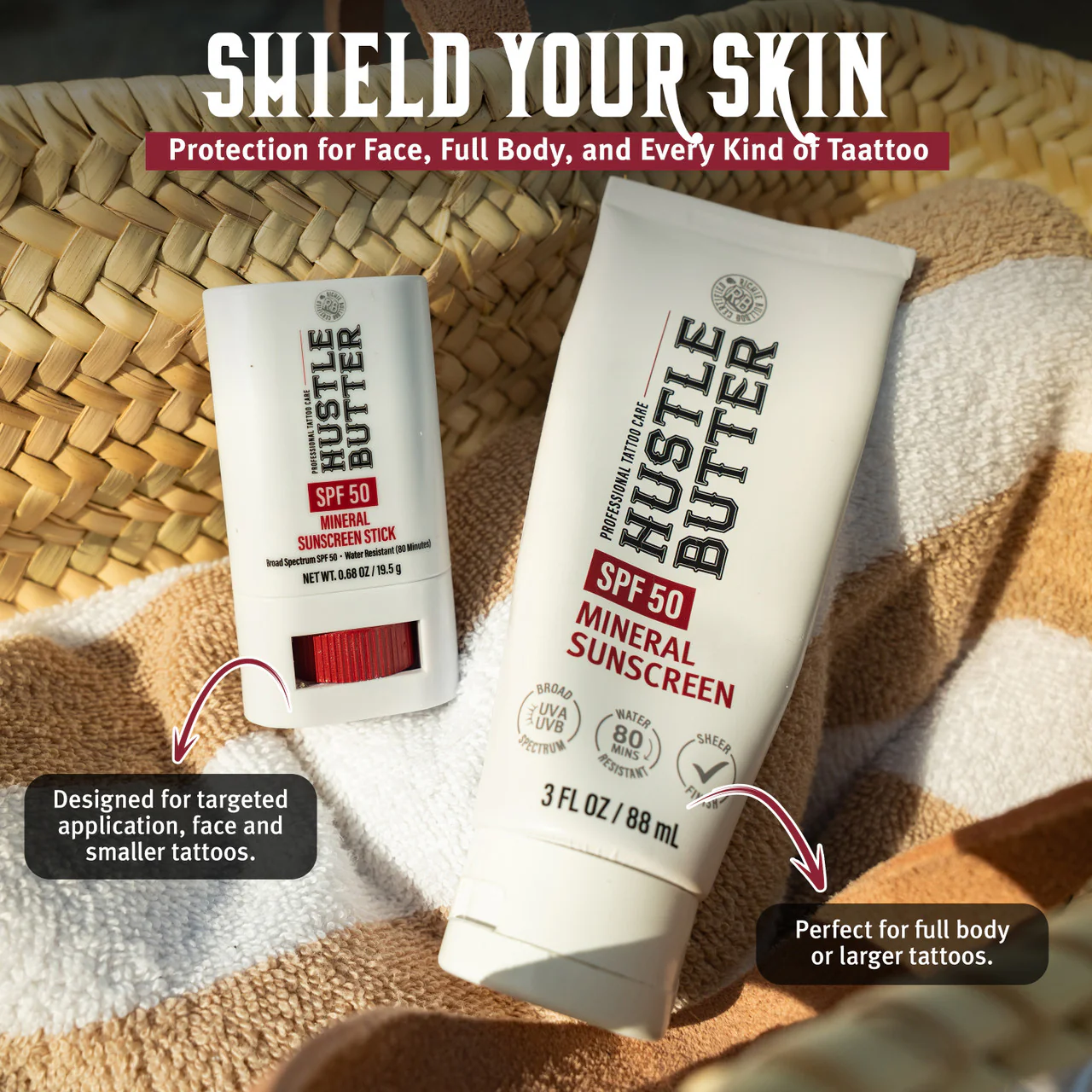 Hustle Butter Mineral Sunscreen Stick – SPF 50 - Image 9