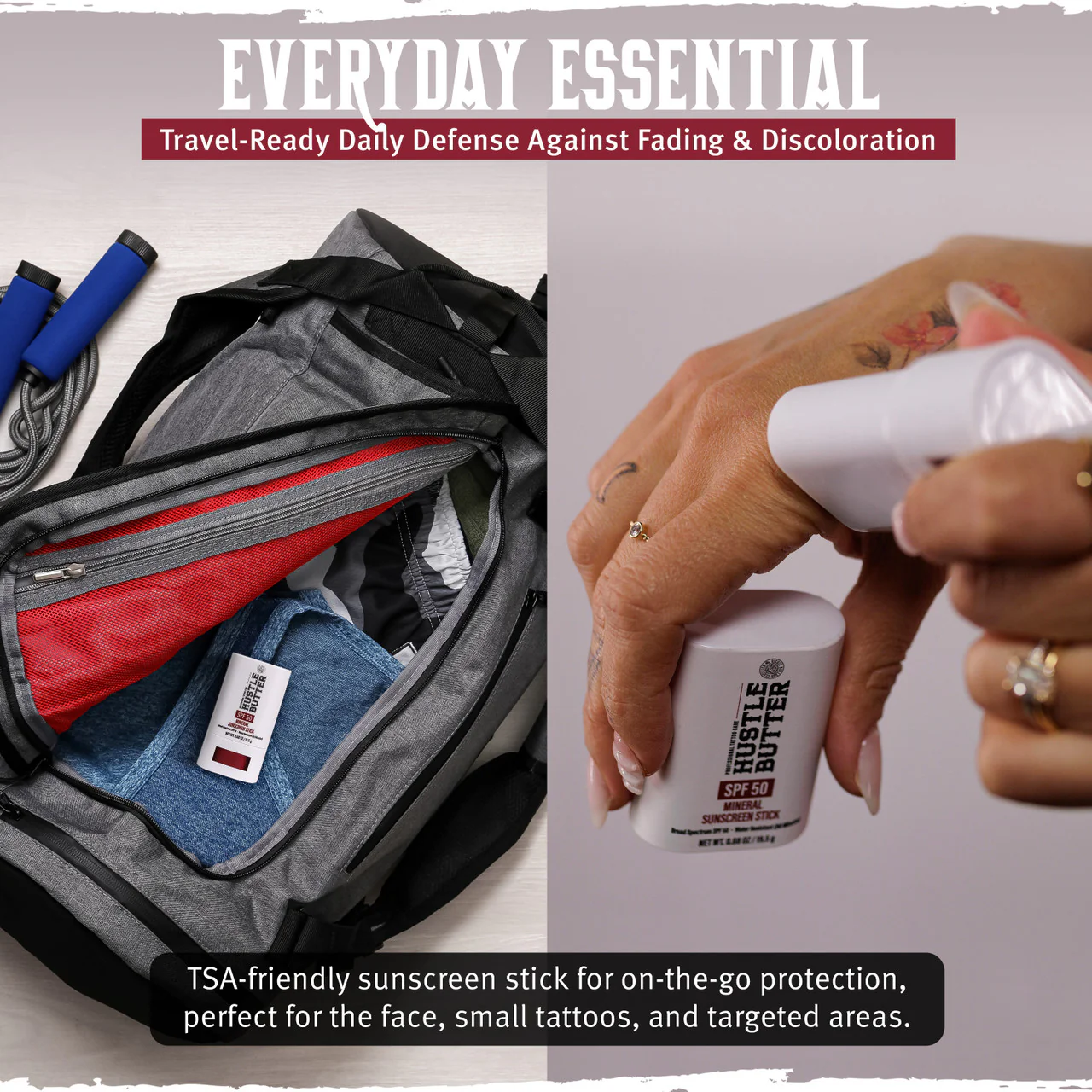 Hustle Butter Mineral Sunscreen Stick – SPF 50 - Image 6